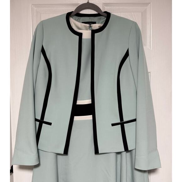 Black Label by Evan Picone  Women's 2 Pcs. Dress Size 8 Jacket Suit Size 12 - Picture 2 of 16